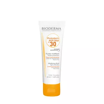 BIODERMA BIODERMA Солнцезащитная матирующая эмульсия для проблемной кожи лица SPF 30 Photoderm AKN Mat 40 мл