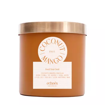 ECHOES ECHOES Средняя свеча в стекле Coconut & Mango 300 гр