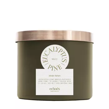 ECHOES ECHOES Большая свеча в стекле Eucalyptus & Pine 600 гр