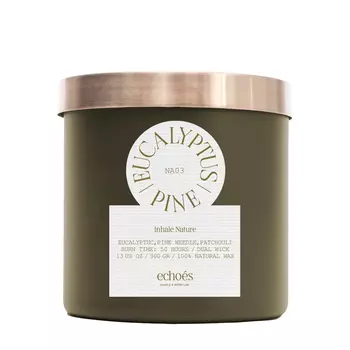 ECHOES ECHOES EUCALYPTUS &amp; PINE Средняя свеча в стекле, ECHOES 300 гр