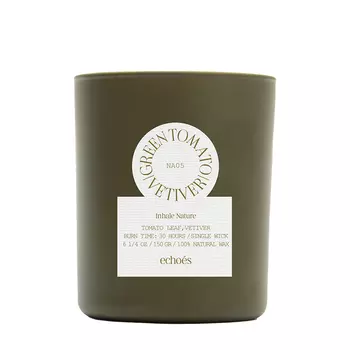 ECHOES ECHOES Маленькая свеча в стекле Green Tomato & Vetyver 150 гр
