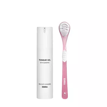 EMRA EMRA Набор для чистки языка Delicate Cleaning, цвет розовый