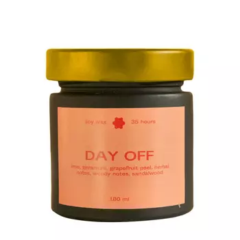 everydaylovelyday everydaylovelyday Соевая ароматическая свеча Day Off 180 мл