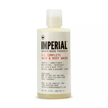 Imperial Barber Питательный шампунь и гель для душа 3 в 1 265 мл