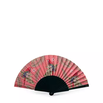 KHU KHU KHU KHU Веер «PLUM PARROT» 1 шт