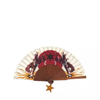 KHU KHU KHU KHU Веер «RODEO RIDERS» 1 шт