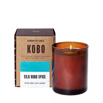 KOBO KOBO Свеча SILK ROAD SPICE компактная в стекле 85 гр