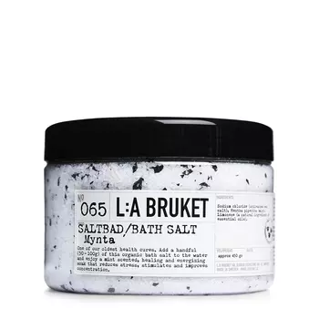 L:A BRUKET L:A BRUKET Соль для ванн 065 «Мята» 450 гр