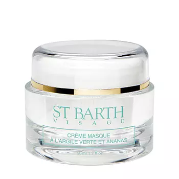 LIGNE ST BARTH LIGNE ST BARTH Матирующая крем-маска для жирной кожи лица Cream Mask with Green Clay & Pineapple 50 мл