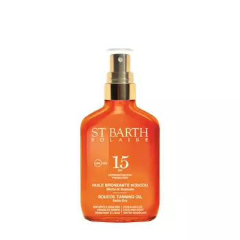 LIGNE ST BARTH LIGNE ST BARTH Сухое масло помадного дерева для лица, тела и волос SPF15 Roucou Tanning Oil Satin Dry 100 мл