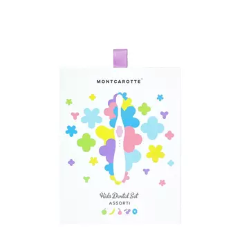 Montcarotte Montcarotte Детский подарочный набор для ухода за полостью рта, цвет фиолетовый 3х5мл