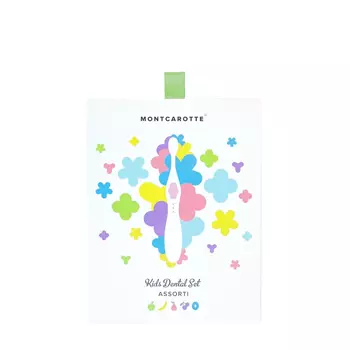 Montcarotte Montcarotte Детский подарочный набор для ухода за полостью рта, цвет зеленый 3х5мл