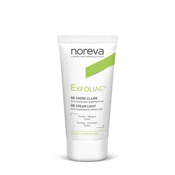 Noreva Noreva Матирующий BB-крем для жирной и проблемной кожи лица Exfoliac, оттенок Claire (светлый) 30 мл