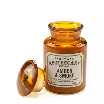 PADDYWAX PADDYWAX Свеча AMBER &amp; SMOKE в аптекарской баночке 227 гр