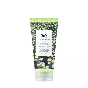 R+CO R+CO Успокаивающая маска для кожи головы и волос с каннабидиолом Super Garden