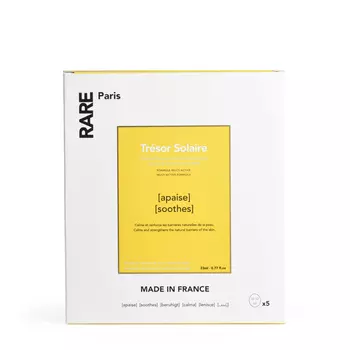 Rare Paris Rare Paris Набор из пяти успокаивающих масок для лица Trésor Solaire 5 шт