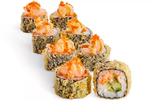 Горячий ролл Жареная Креветка - 8 шт.