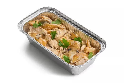 Картофель с курицей и грибами