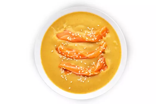 Крем суп из брокколи с лососем - Стандарт