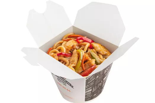 Удон Блек Пеппер с курицей