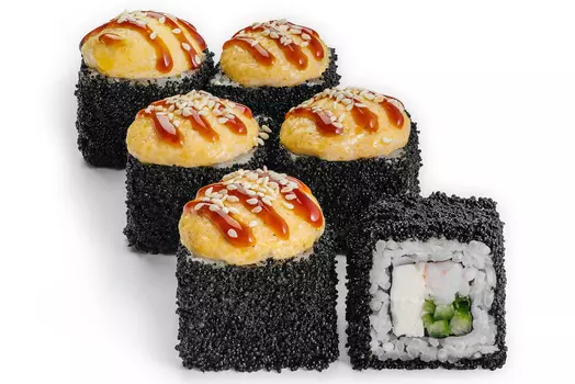 Запеченный ролл с креветкой - 8 шт.