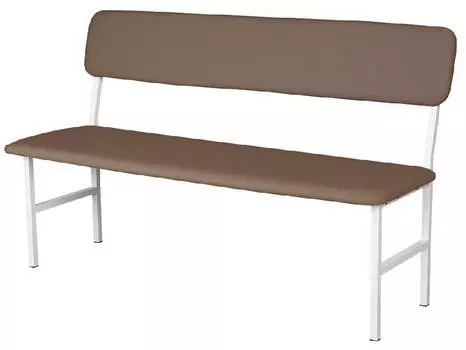Банкетка медицинская со спинкой Hilfe МД БС коричневая