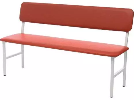 Банкетка медицинская со спинкой Hilfe МД БС оранжевая