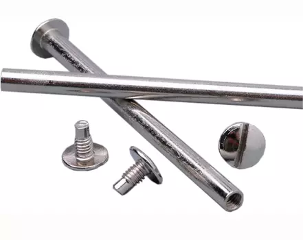 Болты металлические высота ножки 100 мм, серебро, 100 шт.