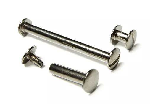 Болты металлические высота ножки 20 мм, серебро, 100 шт.