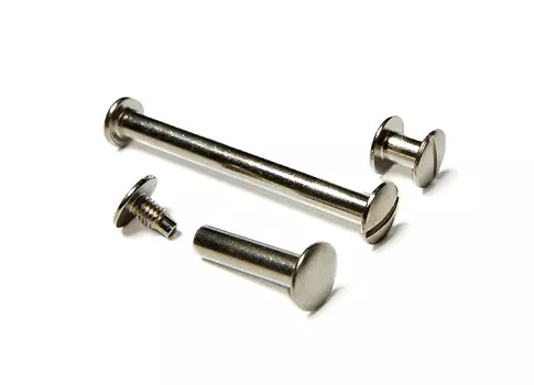 Болты металлические высота ножки 35 мм, серебро, 100 шт.