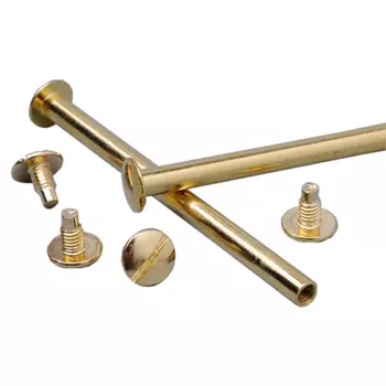 Болты металлические высота ножки 80 мм, золото, 100 шт.