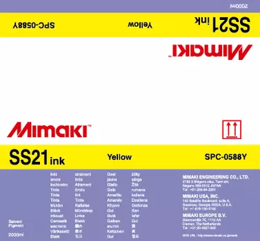 Чернила SS21 Solvent Bulk Yellow