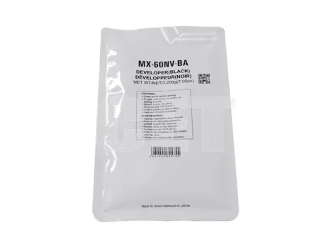 Девелопер MX-60NVBA для SHARP MX-3050N/4050N/5070N/C3081R/C5081D (CET) Black, 200г, 500000 стр., CET171009
