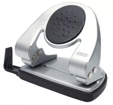 Дырокол 6720 до 20 лист., с линейкой, серебристый