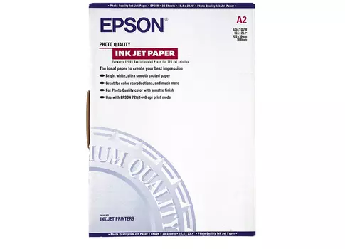 Фотобумага_Photo Quality Ink Jet Paper A2, 102 г/м2, 30 листов (C13S041079)