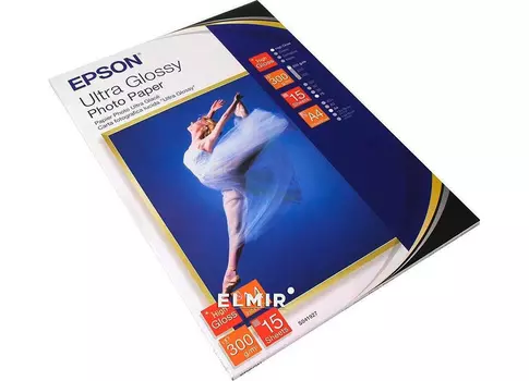Фотобумага_Ultra Glossy Photo Paper A4, 300 г/м2, 15 листов (C13S041927)