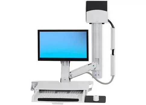 Крепление_«Рука» StyleView с рабочей поверхностью и малым держателем CPU (45-272-216), белое