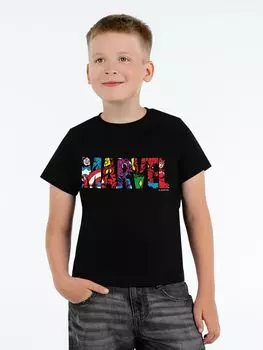 Футболка детская Marvel Avengers, черная, на рост 142-152 см (12 лет)