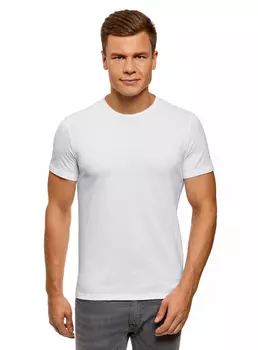 Футболка для сублимации Casual, имитация хлопка, белая мужская, 56 (4XL)