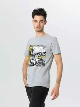 Футболка Drift, серый меланж, размер XXL