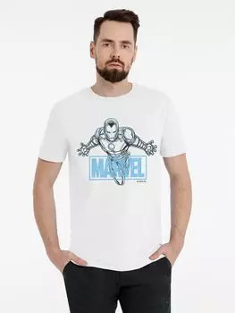 Футболка Iron Man Sketch, белая, размер XL