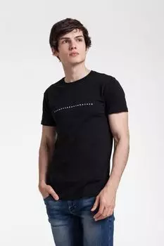 Футболка «Юношеский минимализм», черная, размер M