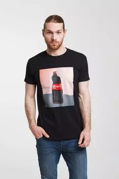 Футболка «Кола», черная, размер M