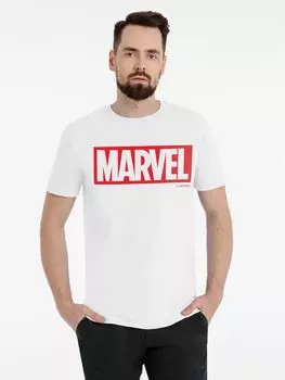 Футболка Marvel, белая, размер XXL