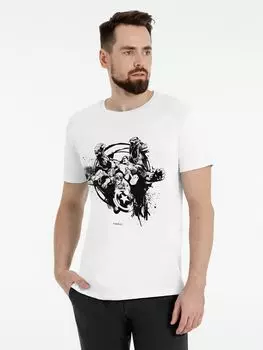 Футболка Marvel Super Heroes, белая, размер XXL