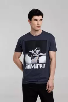 Футболка «Меламед. Jim Morrison», темно-серая, размер M