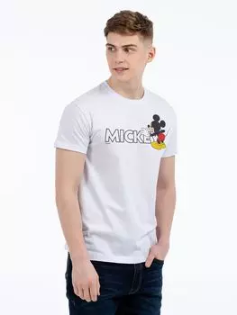 Футболка Mickey Mouse, белая, размер S