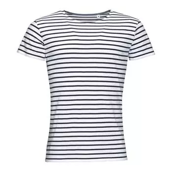 Футболка MILES MEN белая с темно-синим, размер S