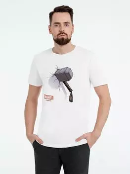 Футболка «Молот Тора», белая, размер S