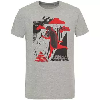 Футболка мужская «Преодолень», серый меланж, размер XL